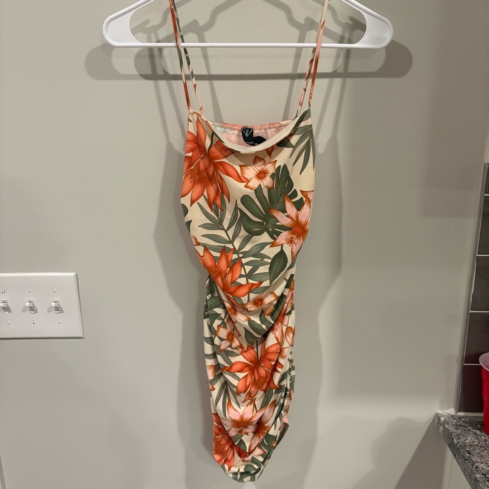 Windsor Tropical Floral Camisole in Orange and Green